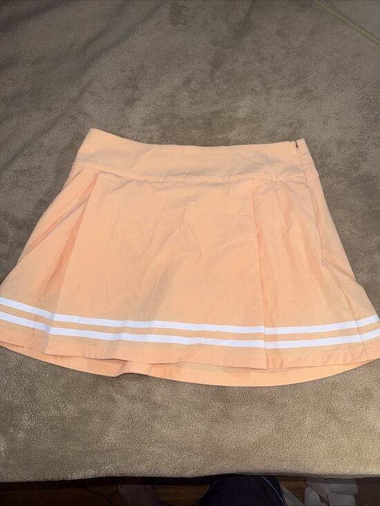 CALIA by Carrie Underwood Pants - CALIA Golf Skort Womens 8 Orange Stretch Performance Pleated Side Zip UPF 50+